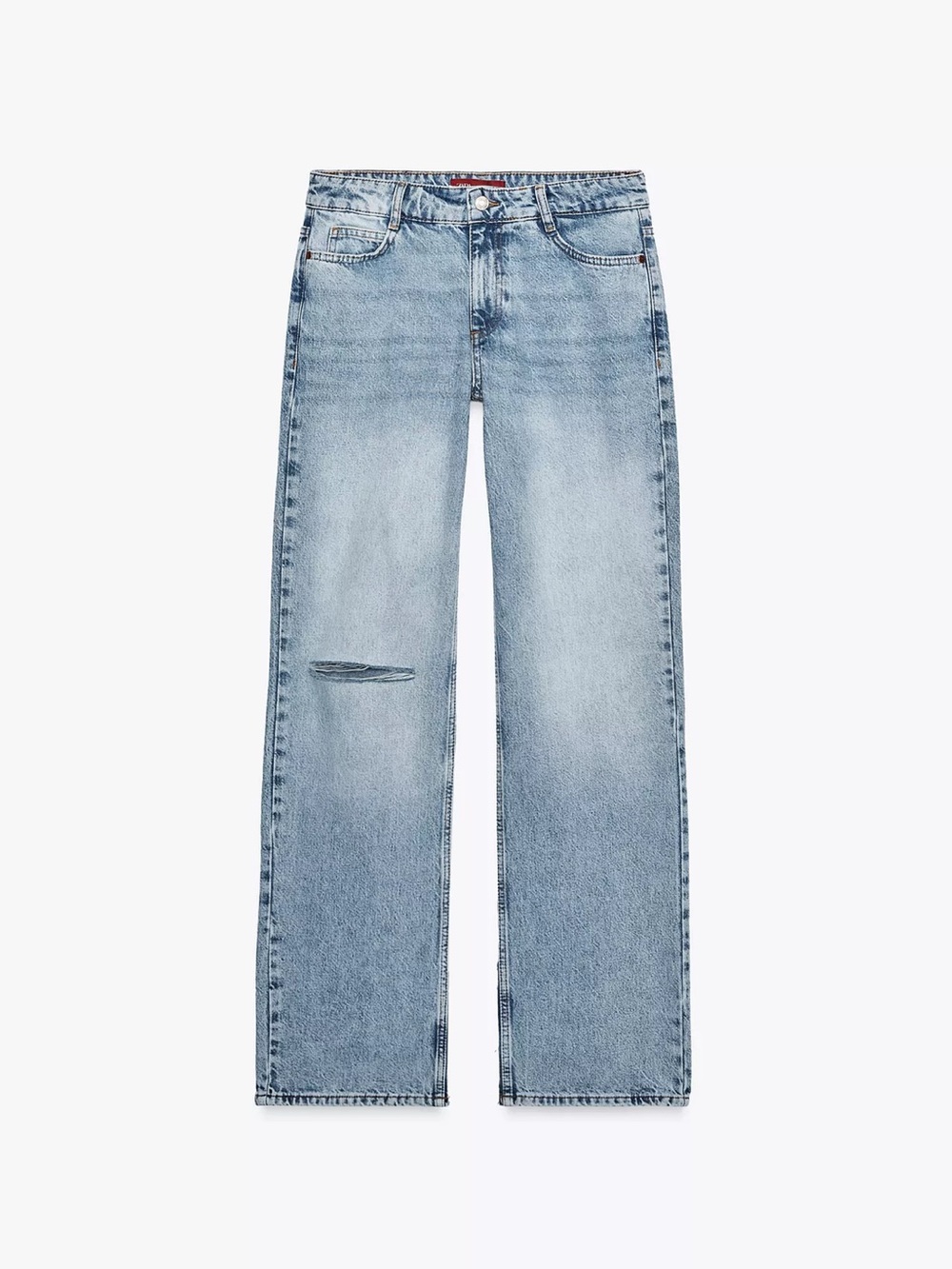 Zara Z1975 Low Rise Wide Leg Jeans